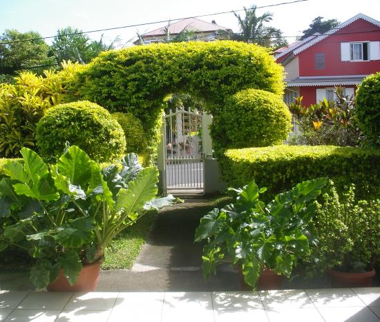 une des entrées de la villa