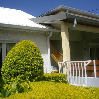 the villa on the left and the right studio